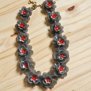 J. Crew Statement Floral Necklace